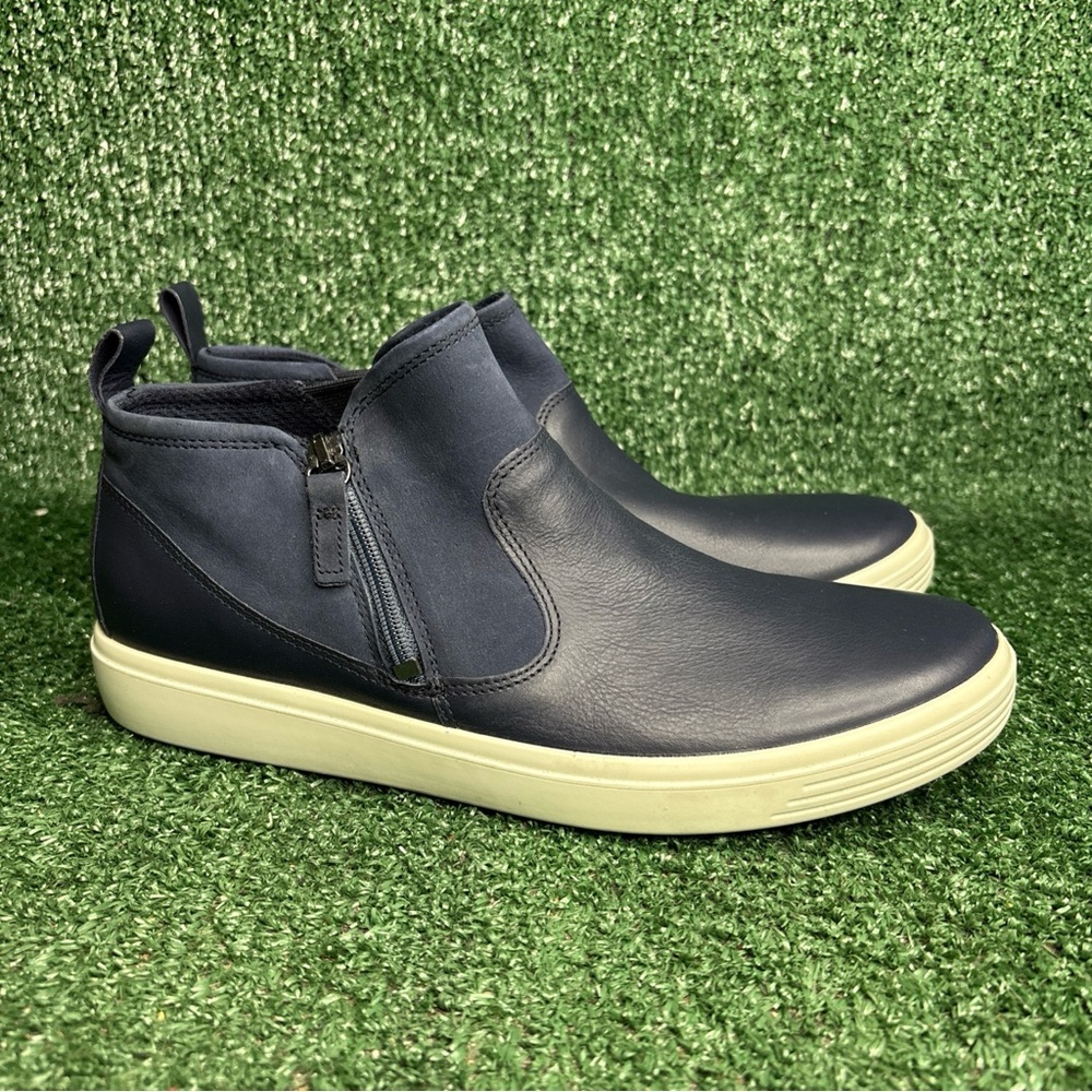 NEW‎ - ECCO SOFT 7 TRED HIGH TOP SNEAKER BLUE WOMENS SIZE 41 / 10-10.5